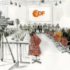 Gerichtszeichnung für NDR Zapp beim ZDF Fernsehrat - Gerichtszeichner Martin Burkhardt