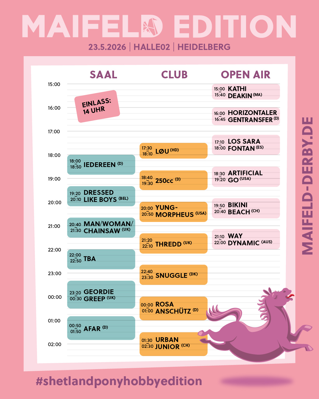 Maifeld Derby 2026: Lineup