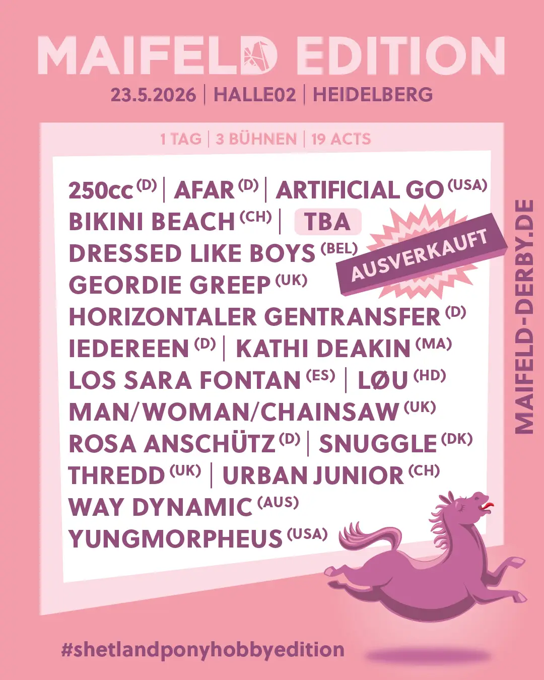 Maifeld Derby 2026: Lineup