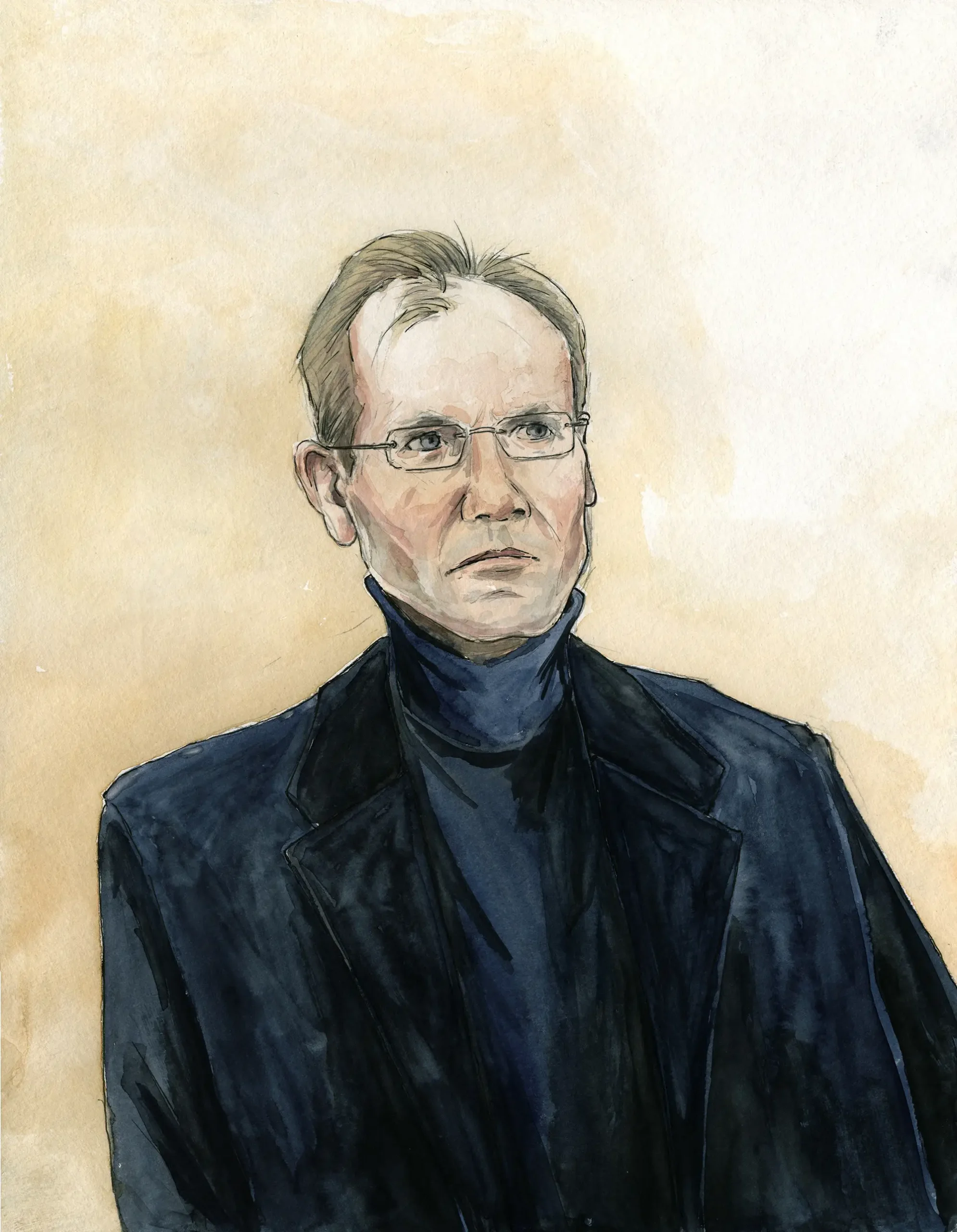 Gerichtszeichnung im Wirecardprozess - Der Spiegel - Dr. Markus Braun - Gerichtszeichner Martin Burkhardt