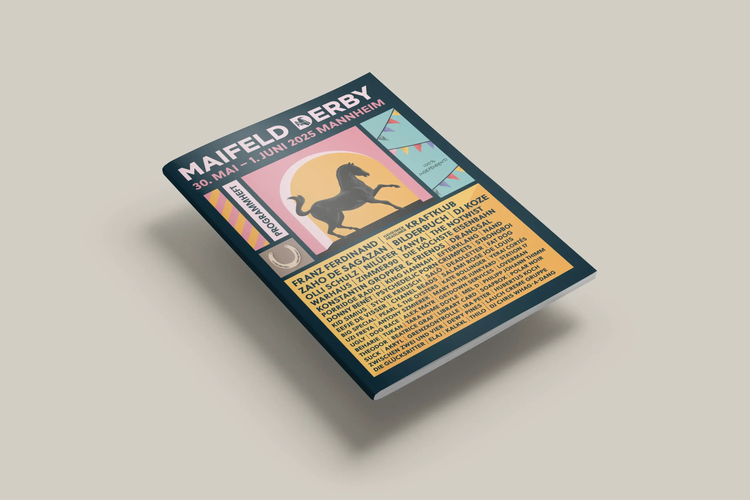 Maifeld Derby 2025 Programmheft Cover