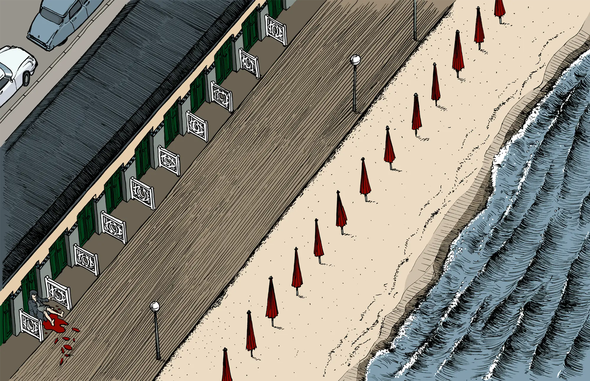 Revolverblatt Magazin Illustration - Benjamin Cors, Strandgut