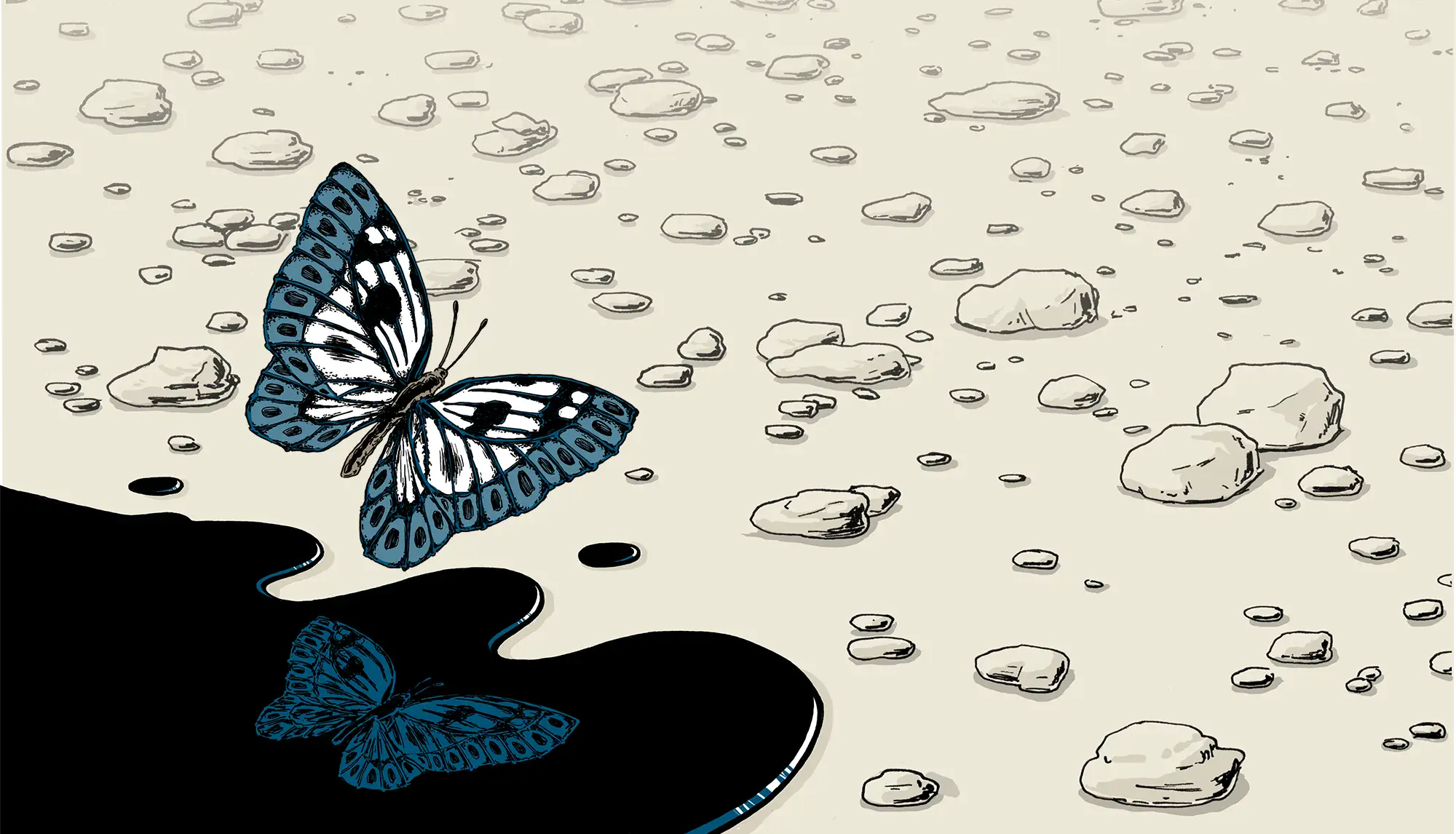 Revolverblatt Magazin Illustration - Jussi Adler-Olsen: Takeover