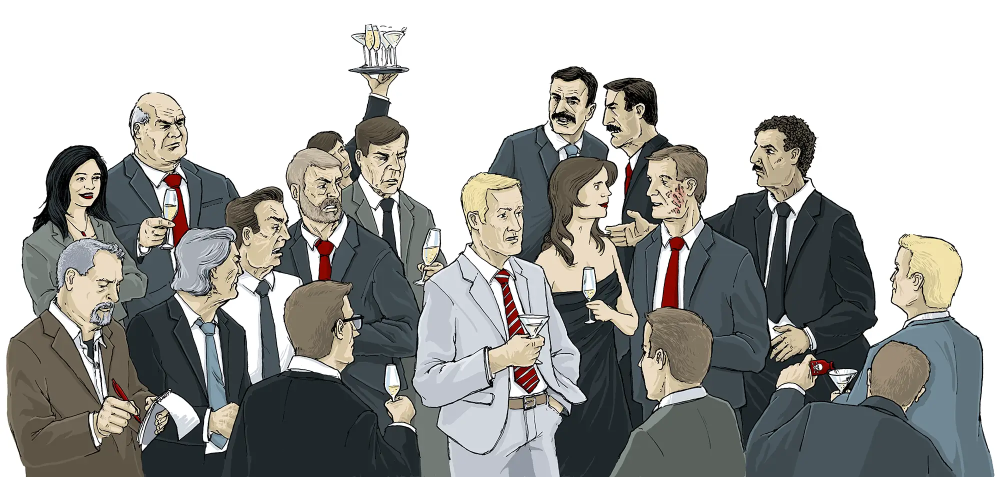 Revolverblatt Magazin Illustration - Jussi Adler-Olsen: Takeover