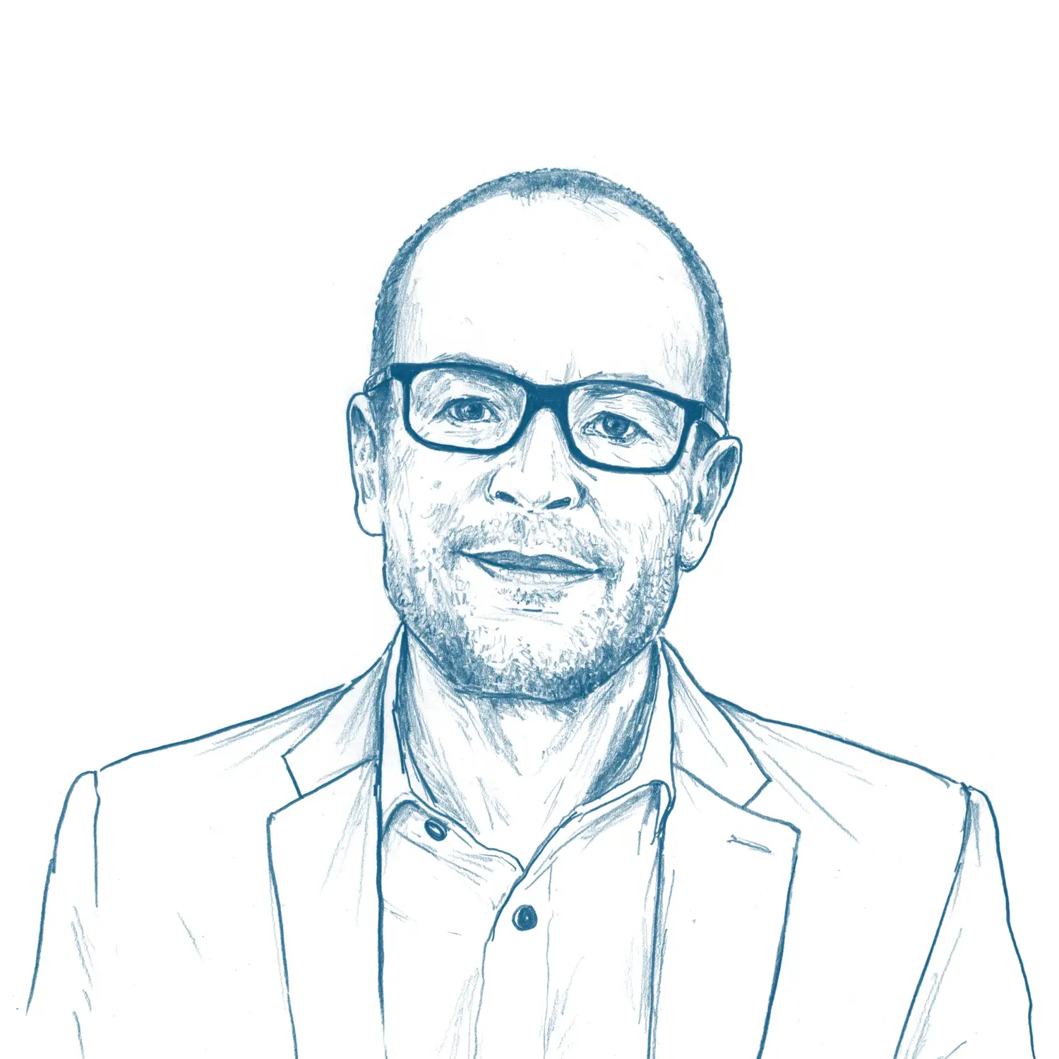 RNV Porträt-Illustration für das wir-Magazin: Christian Volz