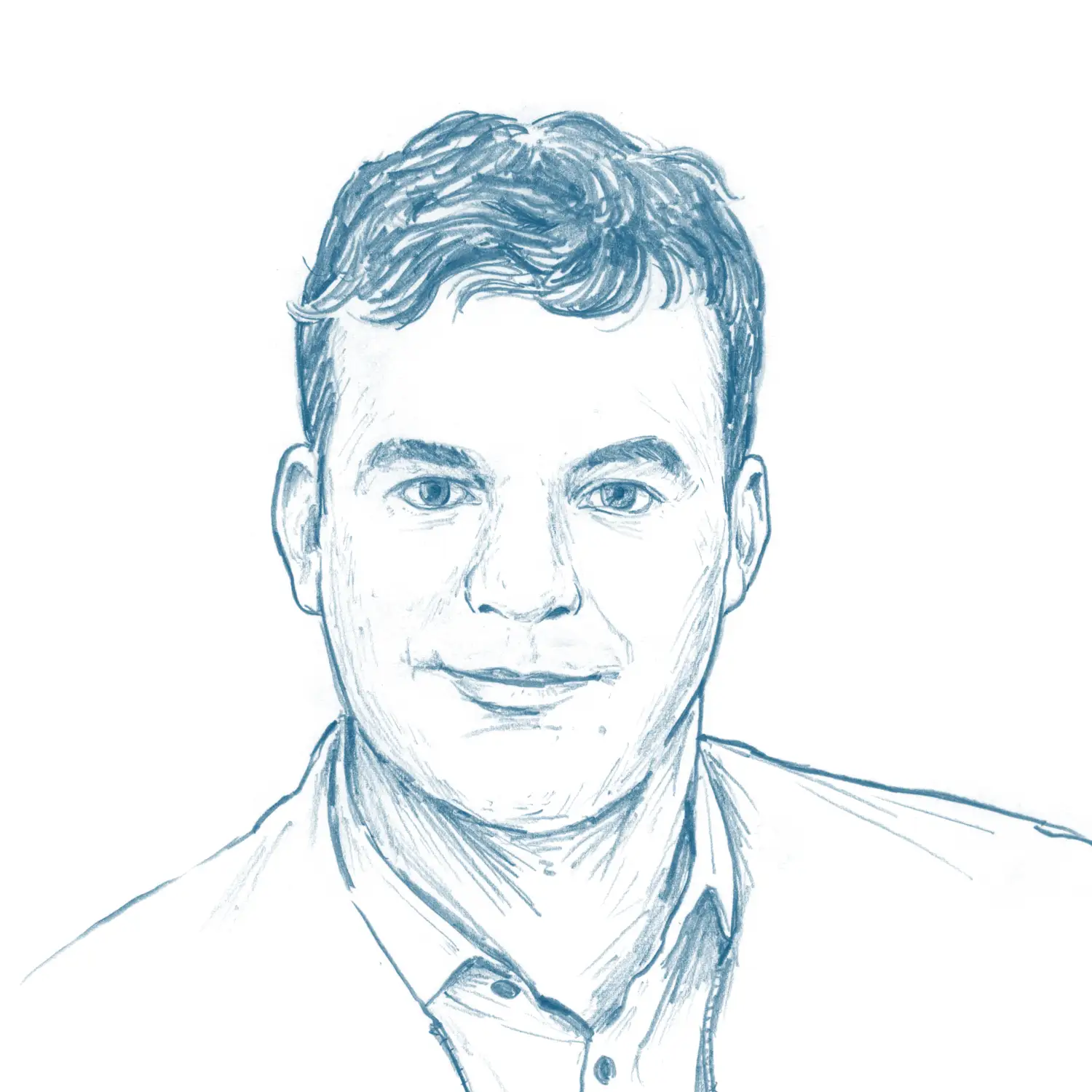 RNV Porträt-Illustration für das wir-Magazin: David Guthier