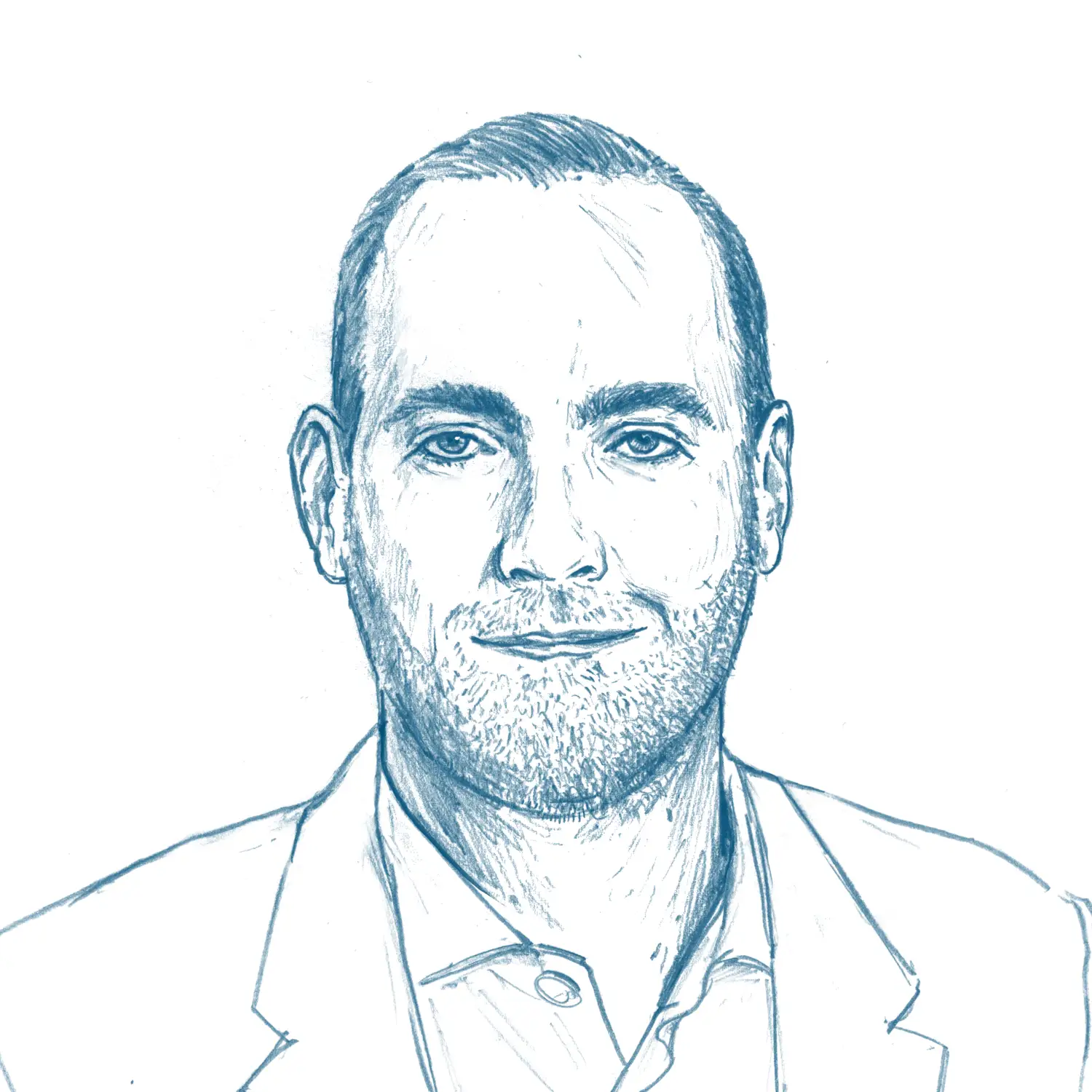 RNV Porträt-Illustration für das wir-Magazin: Dr. Alexander Graf