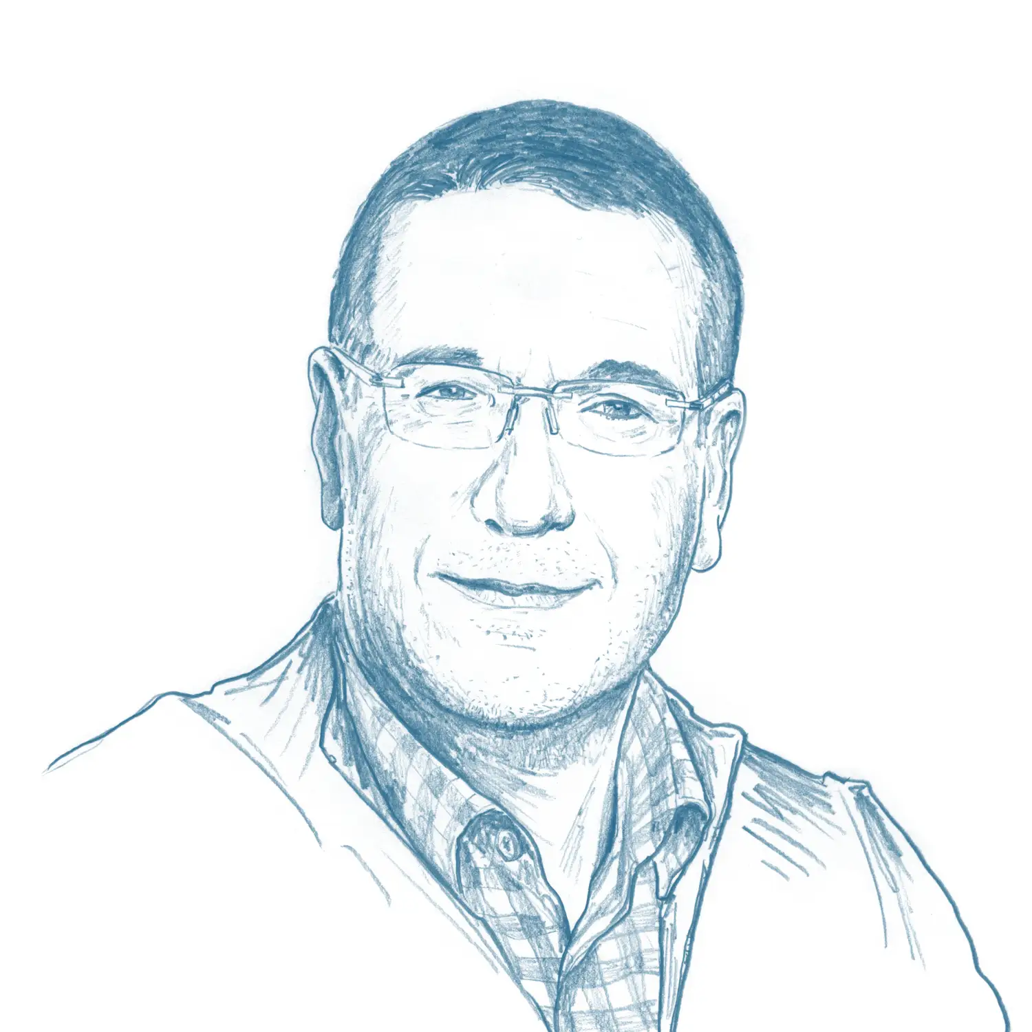 RNV Porträt-Illustration für das wir-Magazin: Gerhard Will