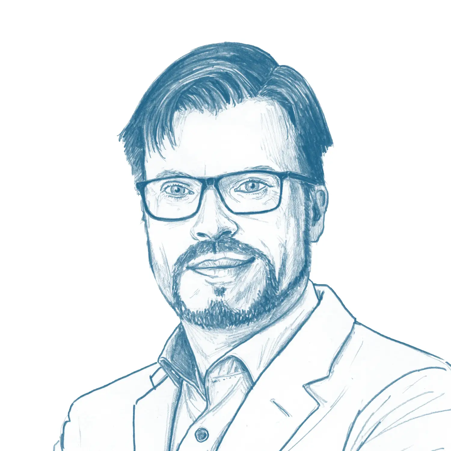 RNV Porträt-Illustration für das wir-Magazin: Jörg Zablonski