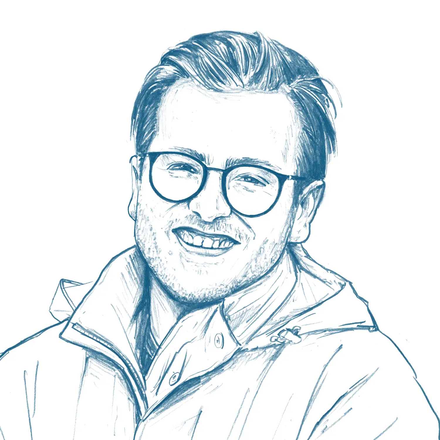 RNV Porträt-Illustration für das wir-Magazin: Jonas Enzenbach