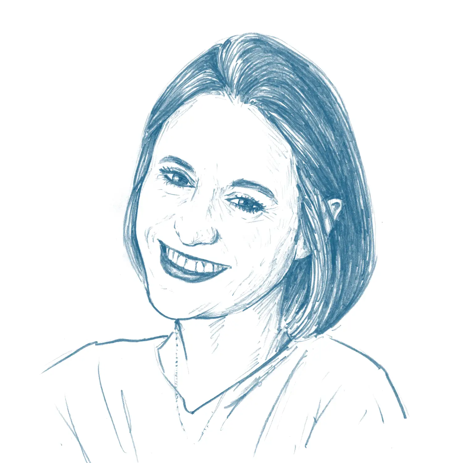 RNV Porträt-Illustration für das wir-Magazin: Kristina Scheuermann