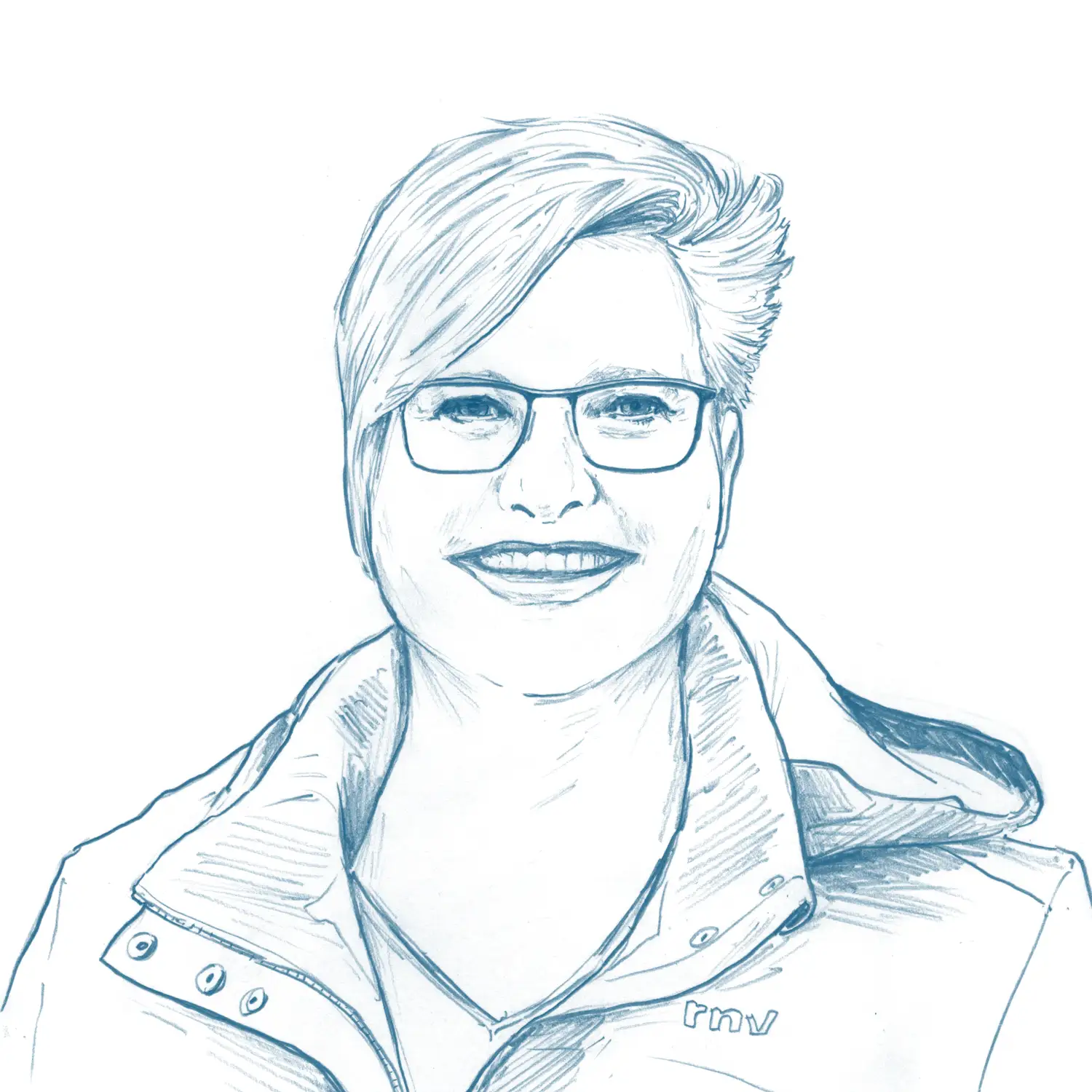 RNV Porträt-Illustration für das wir-Magazin: Mandy Mager