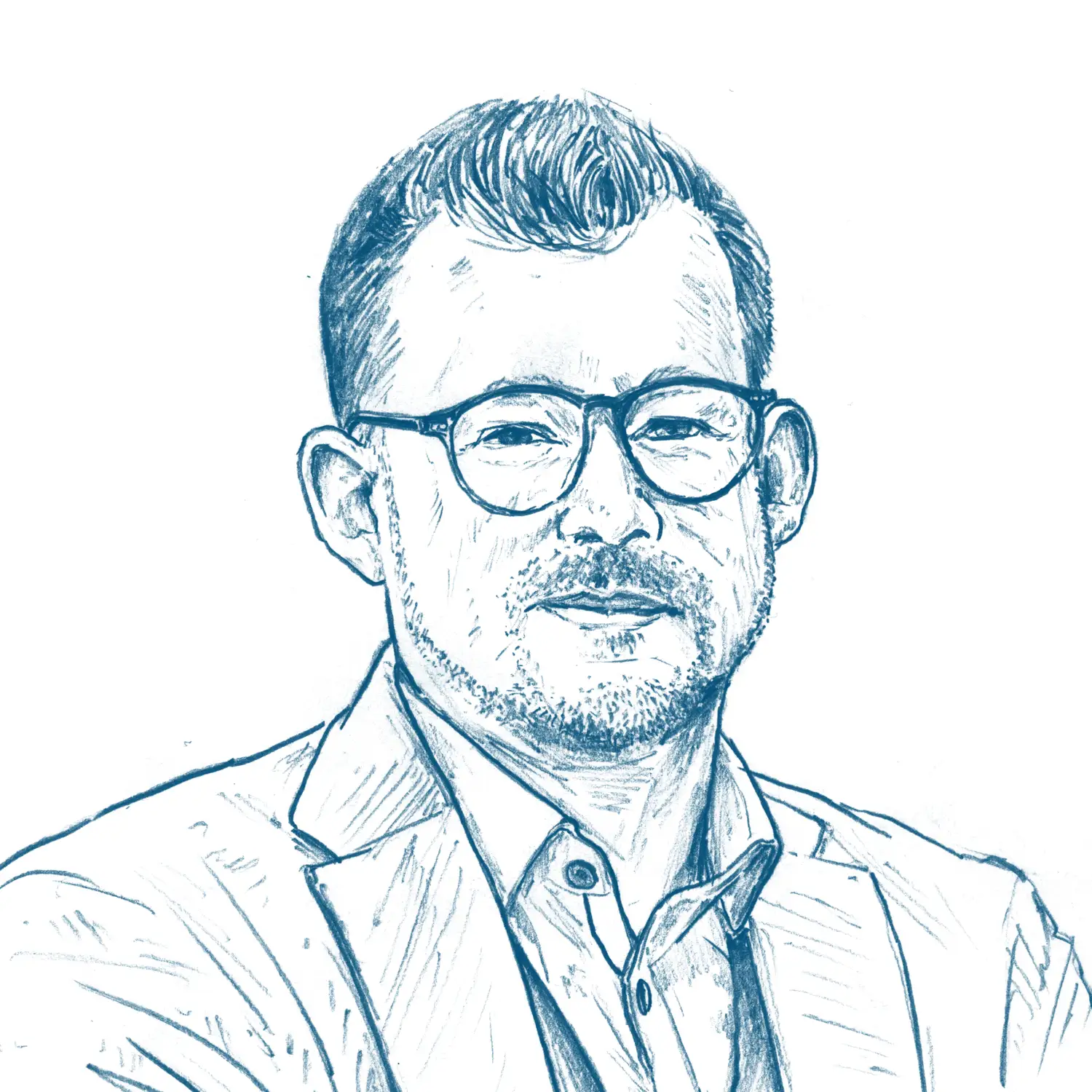 RNV Porträt-Illustration für das wir-Magazin: Raoul Schmidt-Lamontain